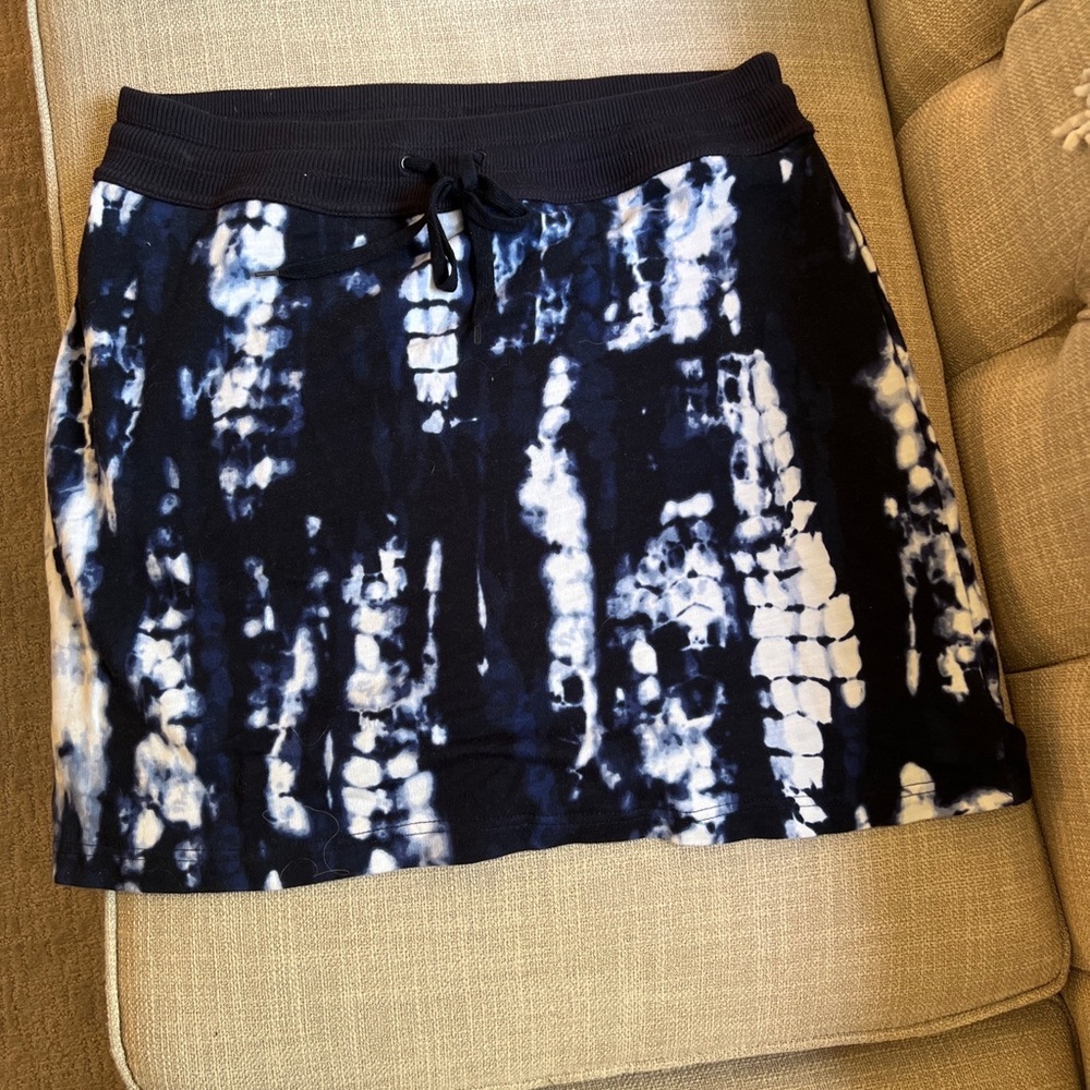 Jones New York Womens Tye dye Skort Navy White Large